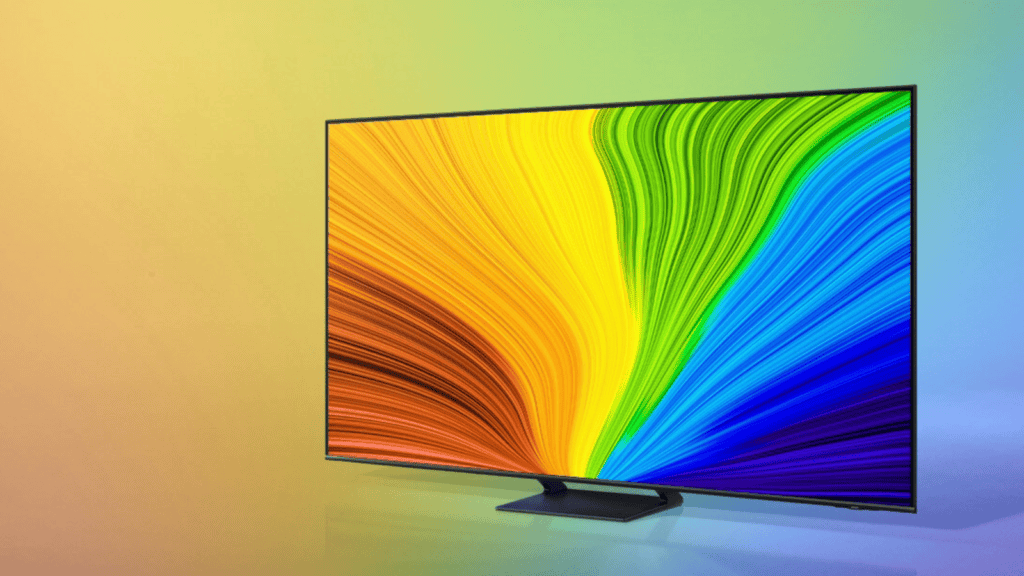 Bästa morsdagspresenterna från R$50 reais Illustrativ bild av Samsung Smart TV QLED 4K 55Q70D / Källa: Samsung
