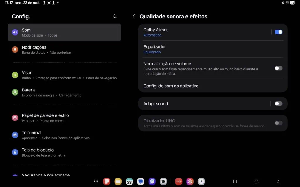 Review: galaxy tab s10 fe democratiza ia em telas grandes Dados de áudio do galaxy tab s10 fe