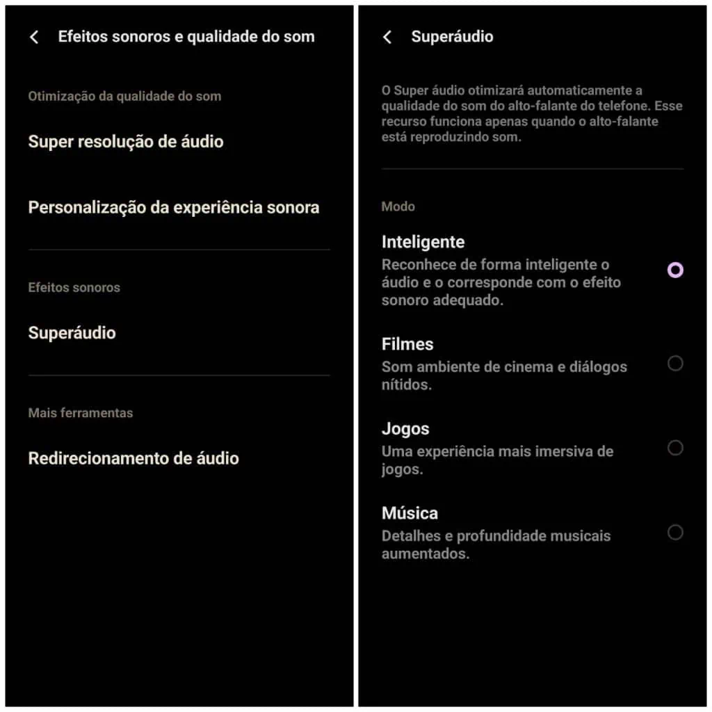 Review: jovi v50 5g traz câmeras de topo de linha com lentes zeiss para os intermediários Configurações de áudio no jovi v50 5g
