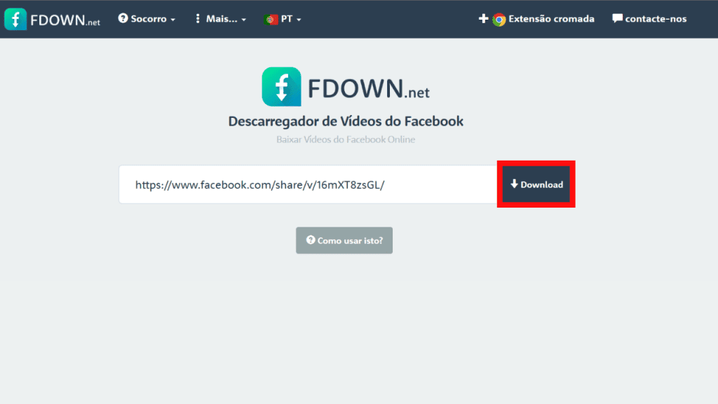 Baixar vídeos do facebook online, ferramenta gratuita para download fácil.