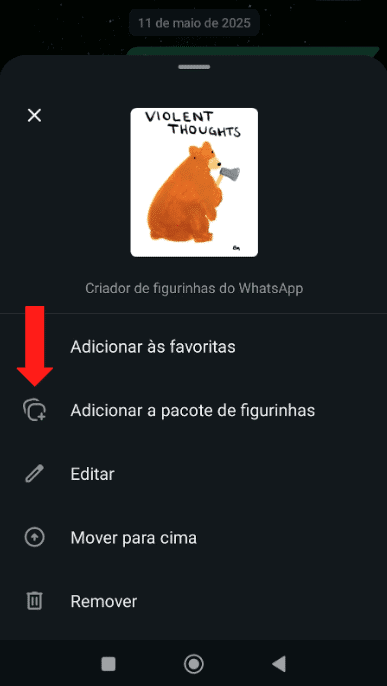 Aprenda como criar packs de figurinhas no whatsapp (e compartilhe! ) Adicionando uma figurinha a um pacote no whats
