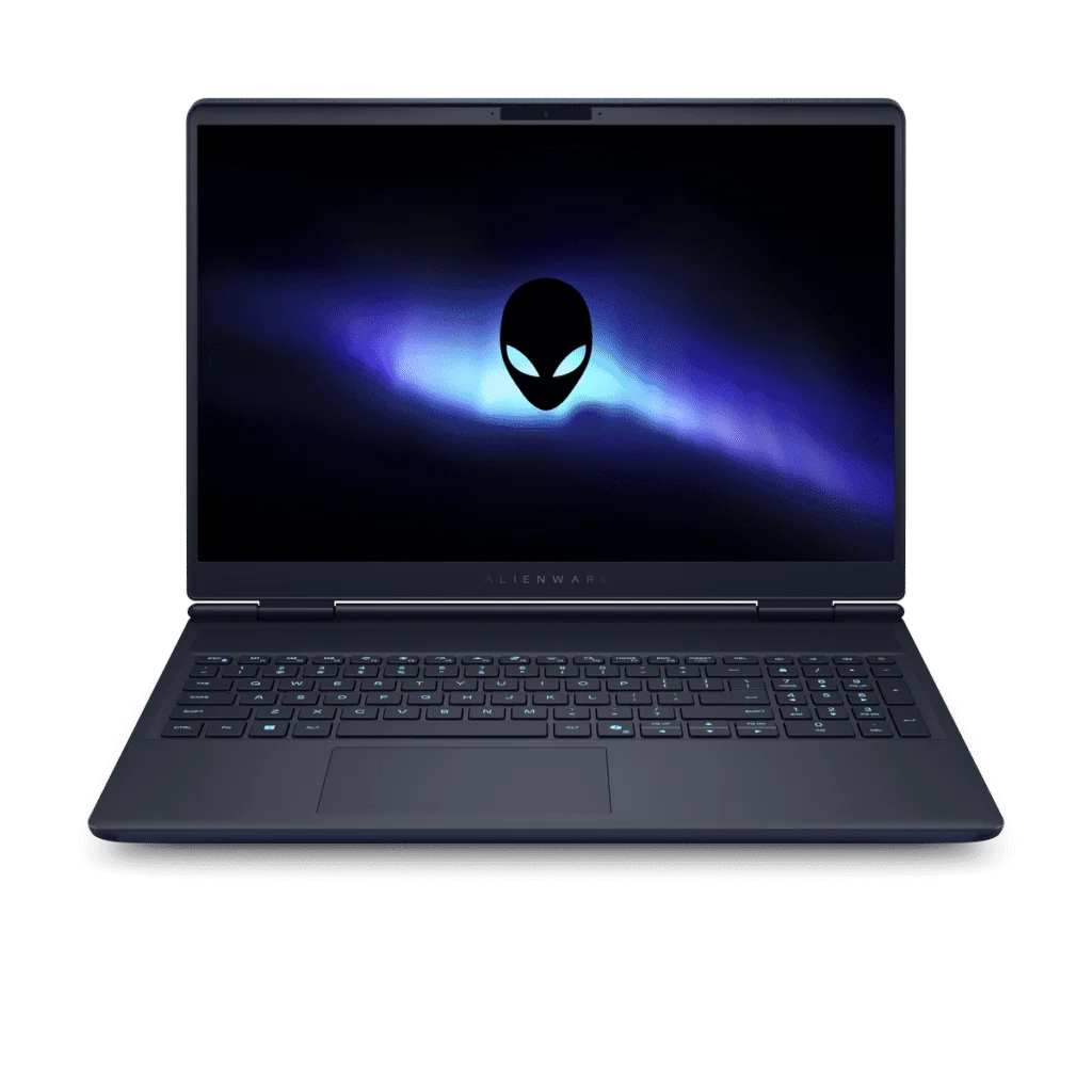 Alienware 16 Aurora og 16x Aurora bærbare PC-er ankommer Brasil Alienware 16 Aurora-design foran og på skjermen