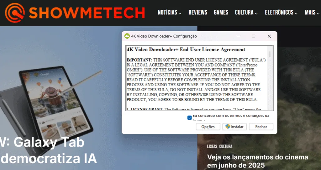 Como baixar vídeos do facebook (e stories também) Passo inicial para instalar 4k video downloader+