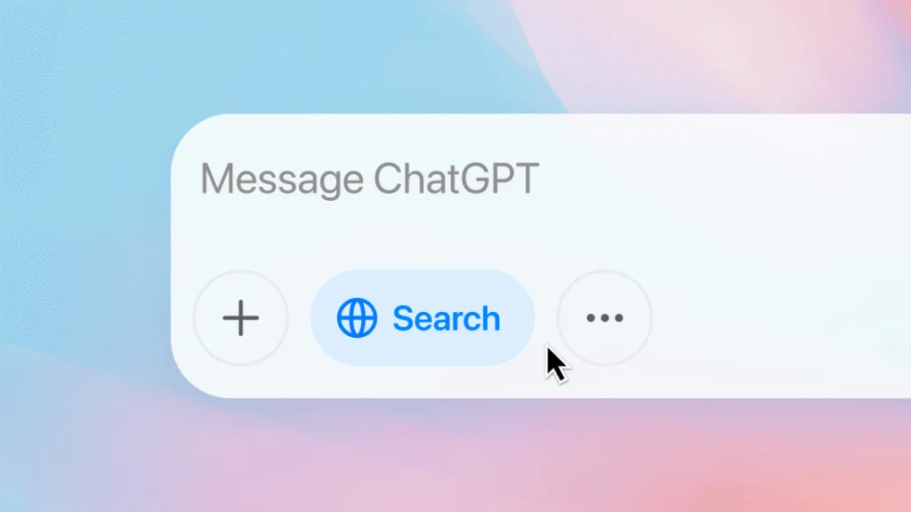 Como usar a busca do chatgpt para encontrar produtos para você Ícone do modo busca