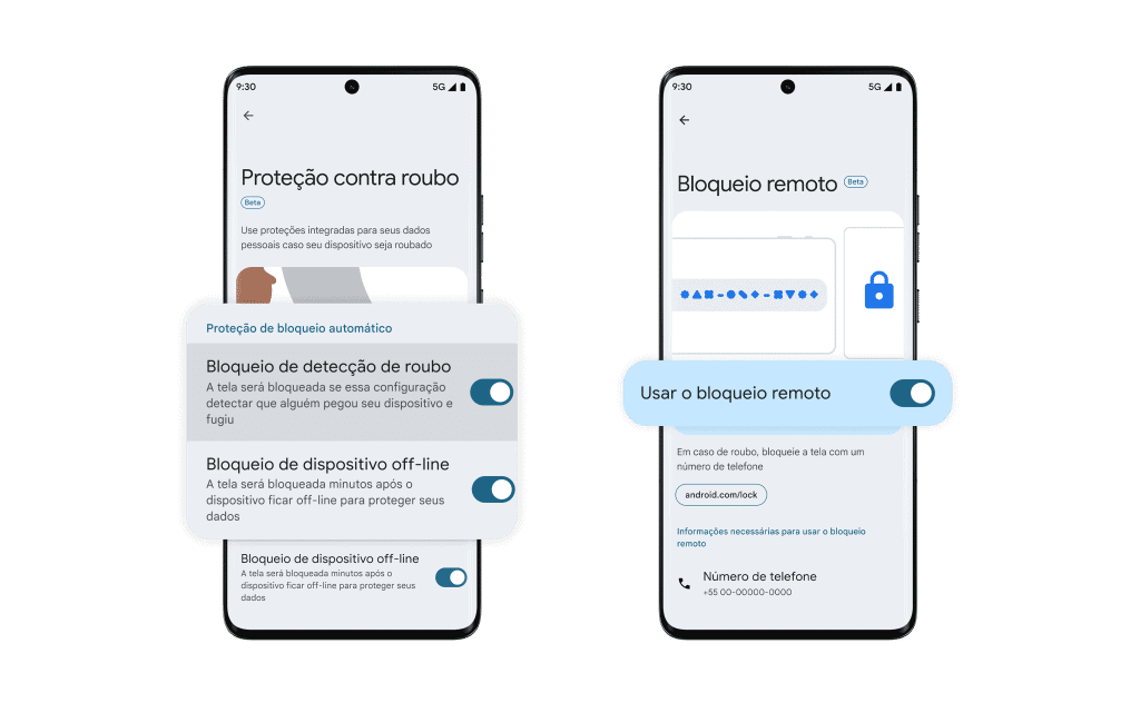 Modo ladrão nativo, pix no chrome e mais: veja anúncios do google for brasil 2025 Modo do ladrão nativo do android