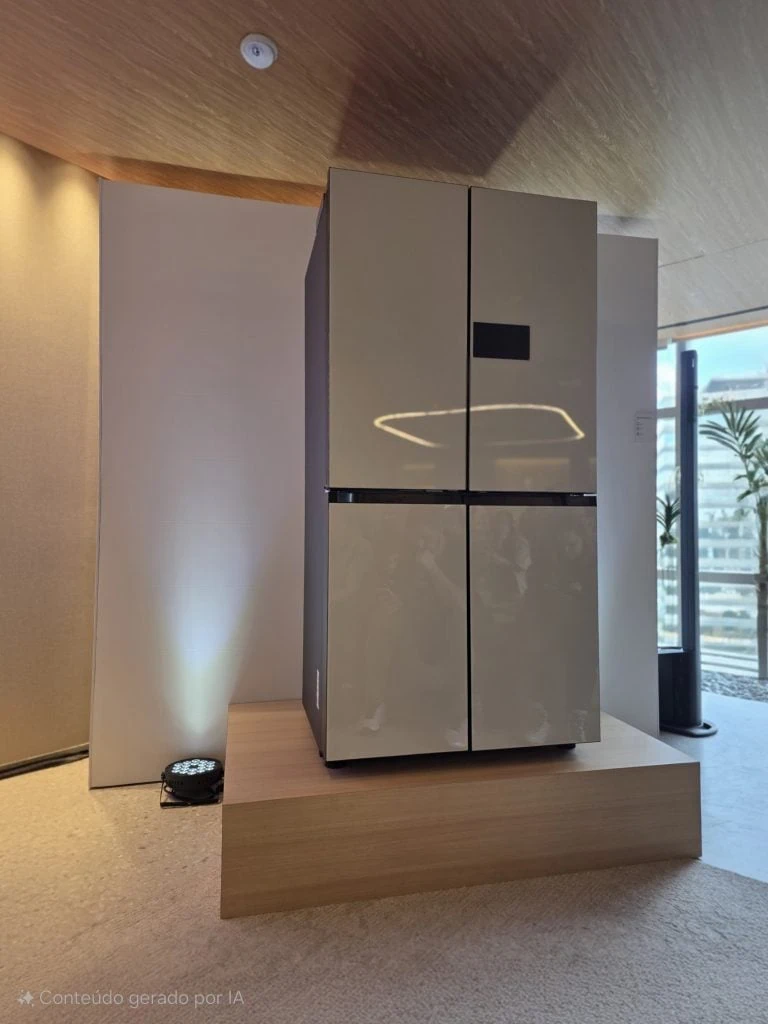Samsung launches refrigerator that recognizes food with camera in Brazil Bespoke ai french door is a refrigerator that recognizes food