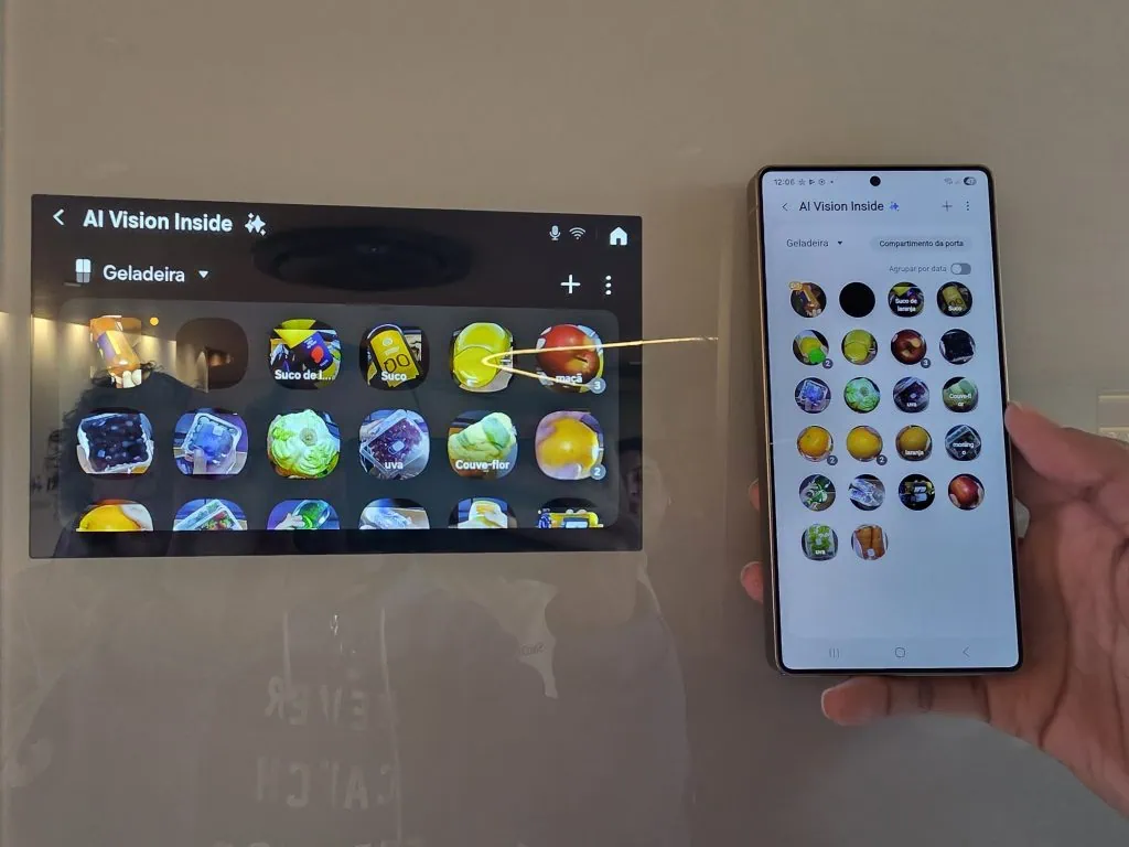 Samsung launches refrigerator that recognizes food with camera in Brazil AI Food Control in Samsung Bespoke AI Refrigerator