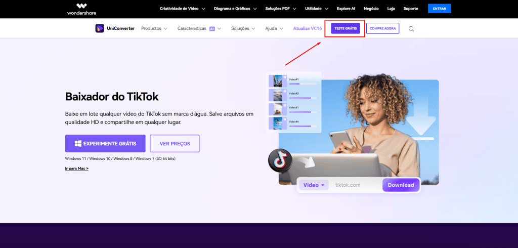 Hur man laddar ner TikTok-musik till mp3 gratis med Wondershare UniConverter Ladda ner och installera Wondershare Uniconverter / bild: showmetech