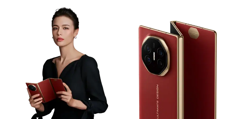 مع Mate X6 وMate XT Ultimate Design، هواوي تطلق الهواتف الذكية المتميزة مرة أخرى في البرازيل امرأة تحمل هاتف هواوي ميت إكس تي بتصميمه النهائي