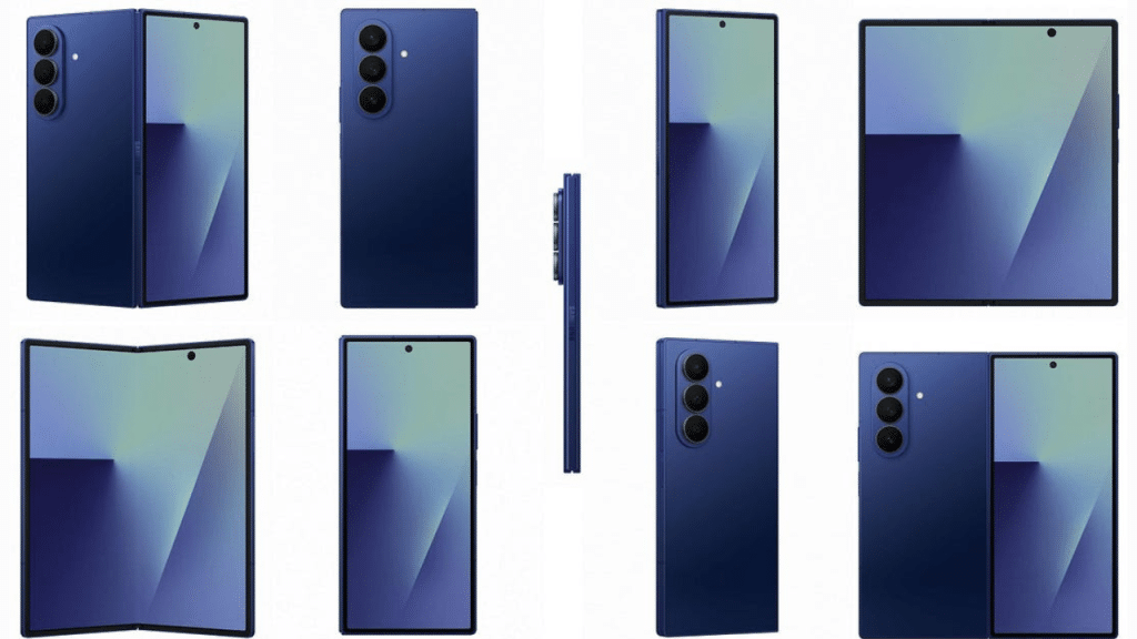 Galaxy unpacked: o que esperar do próximo evento da samsung Possível imagem de renders do galaxy z fold7