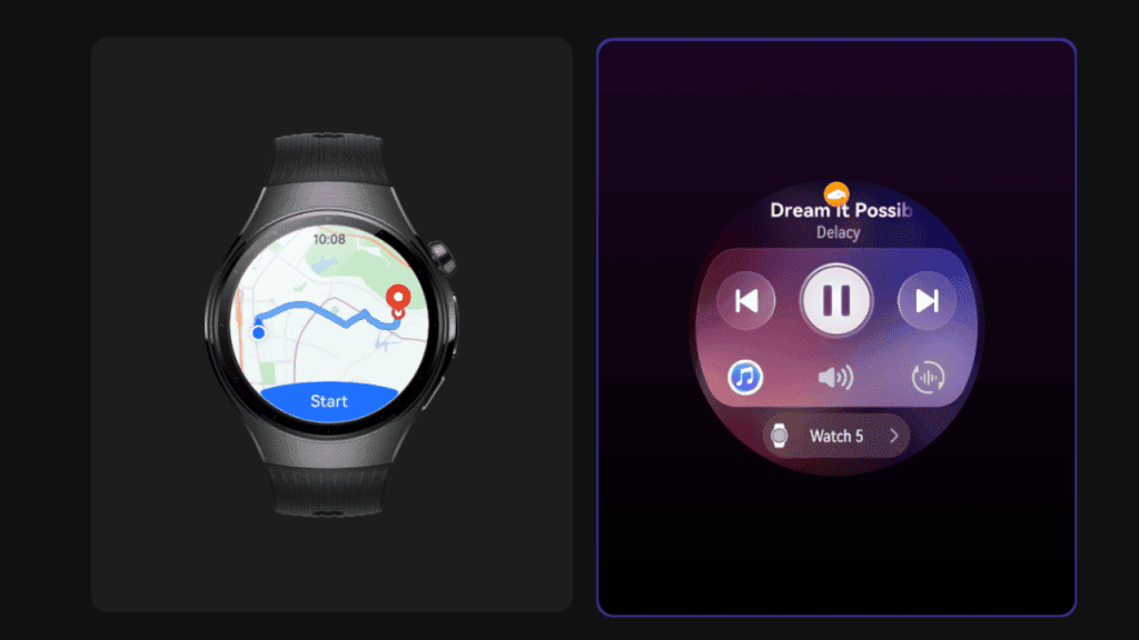 Huawei, Brezilya'da Watch 5, Watch Fit 4 ve 4 Pro'yu piyasaya sürdü Huawei Watch 5 arayüzü
