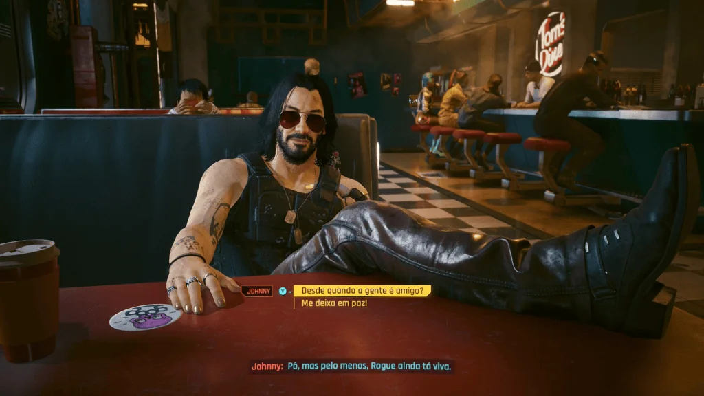 Review: cyberpunk 2077 ultimate edition é uma maravilha cibernética no nintendo switch 2 Johny silverhand em cyberpunk 2077