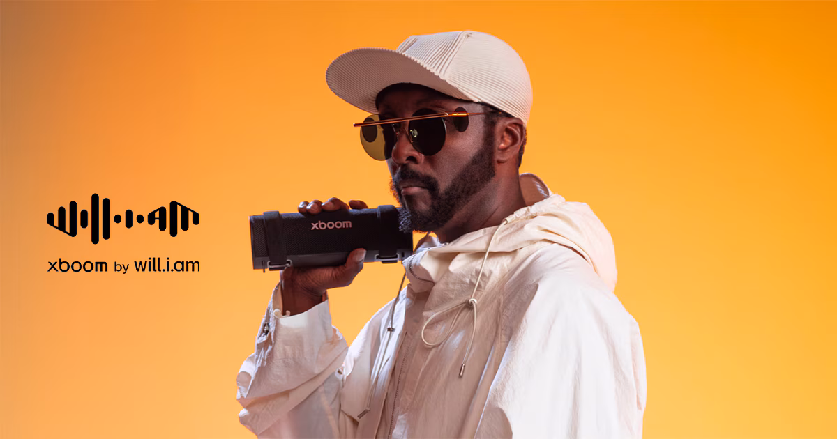 Lg lança 03 caixas de som portáteis xboom by will. I. Am no brasil Parceria com will. I. Am do black eyed peas