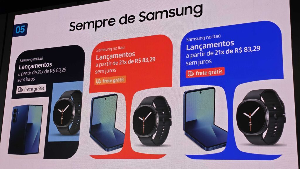 Galaxy Z Fold7, Flip7, Flip7 Fe, dan Watch 8 Hadir di Brasil Iklan untuk program "selalu Samsung"
