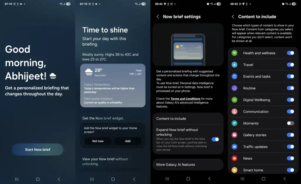 Saiba se seu smartphone galaxy receberá a one ui 8 com android 16 Nova now brief