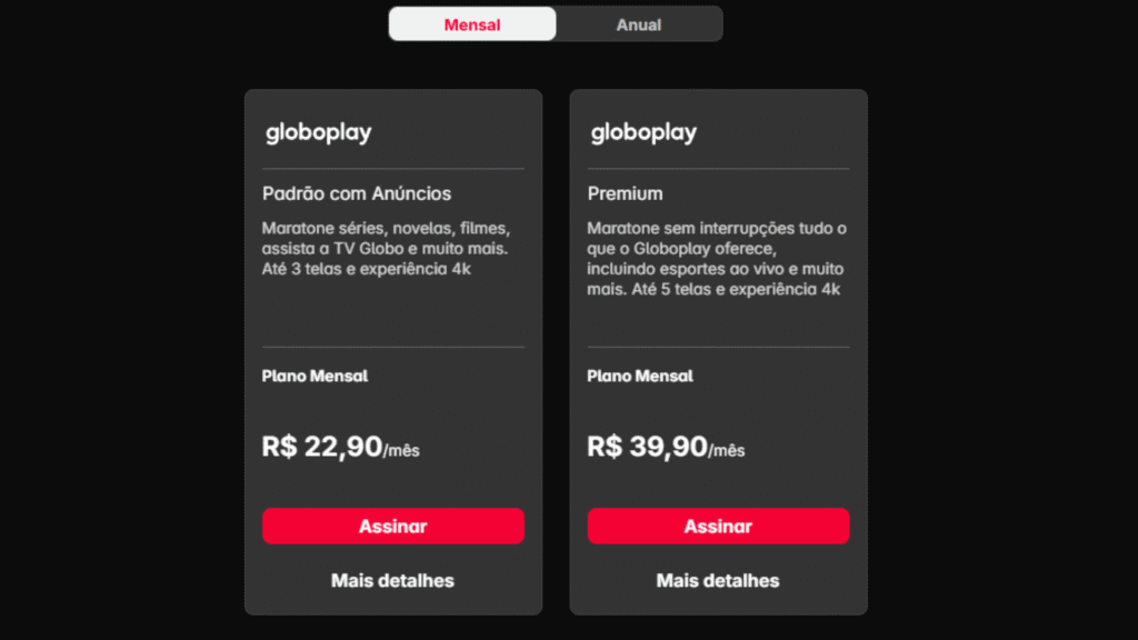 Dica: como pagar menos no streaming Site do globoplay