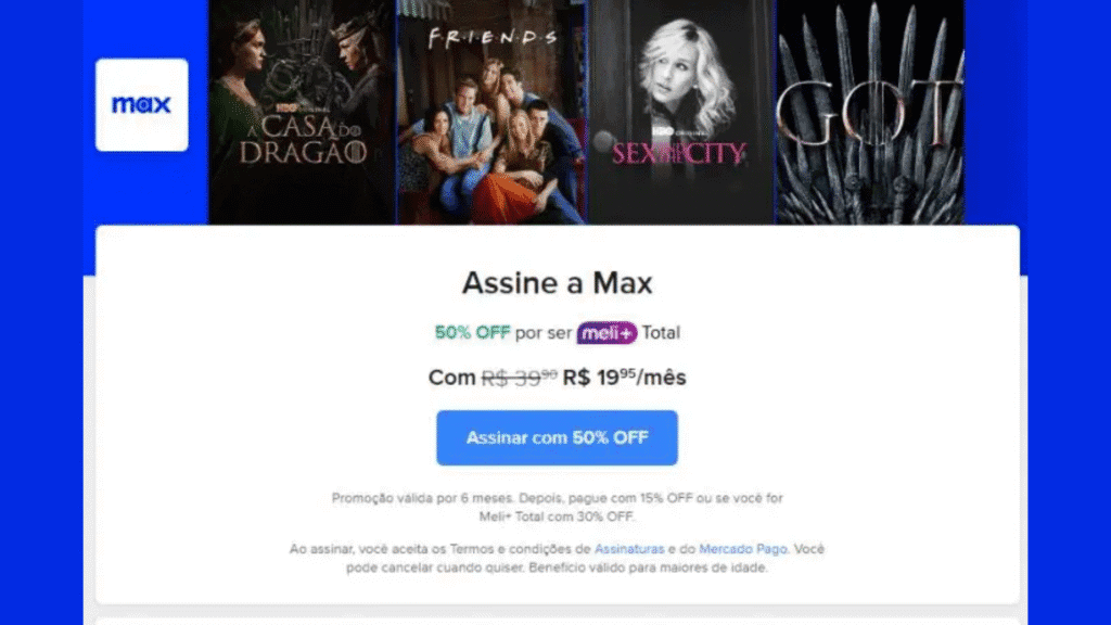 Tip: how to pay less for streaming Discount on HBO Max on Mercado Livre to pay less for streaming
