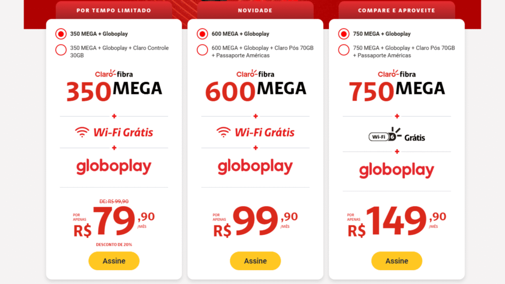Tip: how to pay less for streaming Claro plans to pay less for Globo streaming