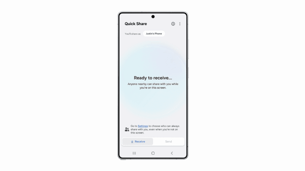 Finn ut om Galaxy-smarttelefonen din vil motta One UI 8 med Android 16. Ny Samsung Quickshare for Android 16