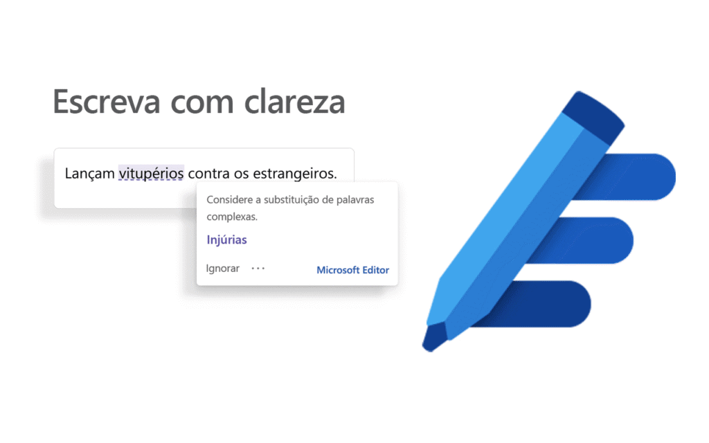 Escreva com clareza, dicas de digitação, microsoft editor, correção de textos, revisão ortográfica, funcionalidade microsoft 365.
