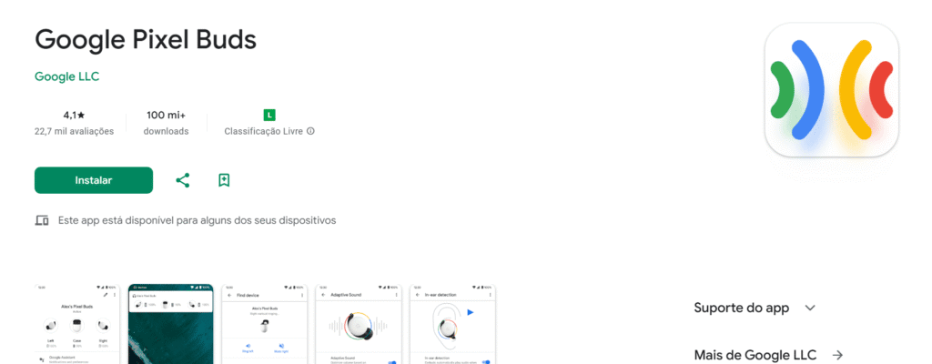 Made by google: relógios pixel watch 4 e fones de ouvido pixel buds 2a são anunciados App para gerenciar o pixel buds