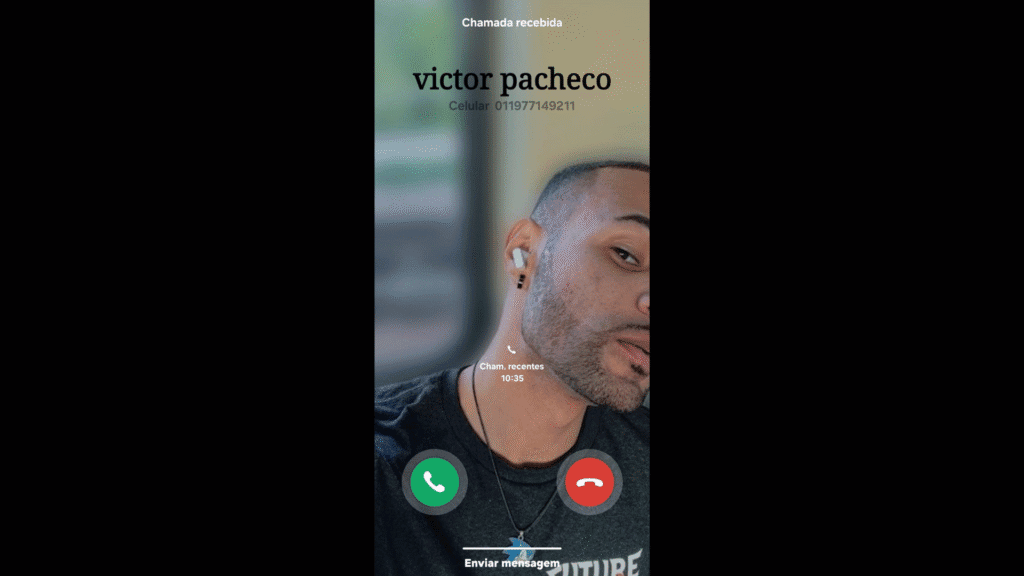 Como criar card de contato no android Card de contato de um smartphone samsung galaxy