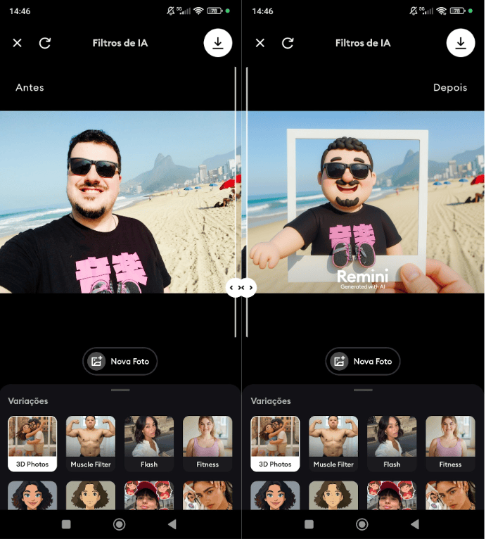 Ranking: 10 apps de ia mais populares do mundo Remini ai
