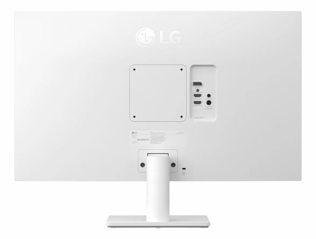 Reseña: El monitor LG Ultrafine Display es la opción ideal para la productividad Parte posterior del monitor lg 4us27 500k