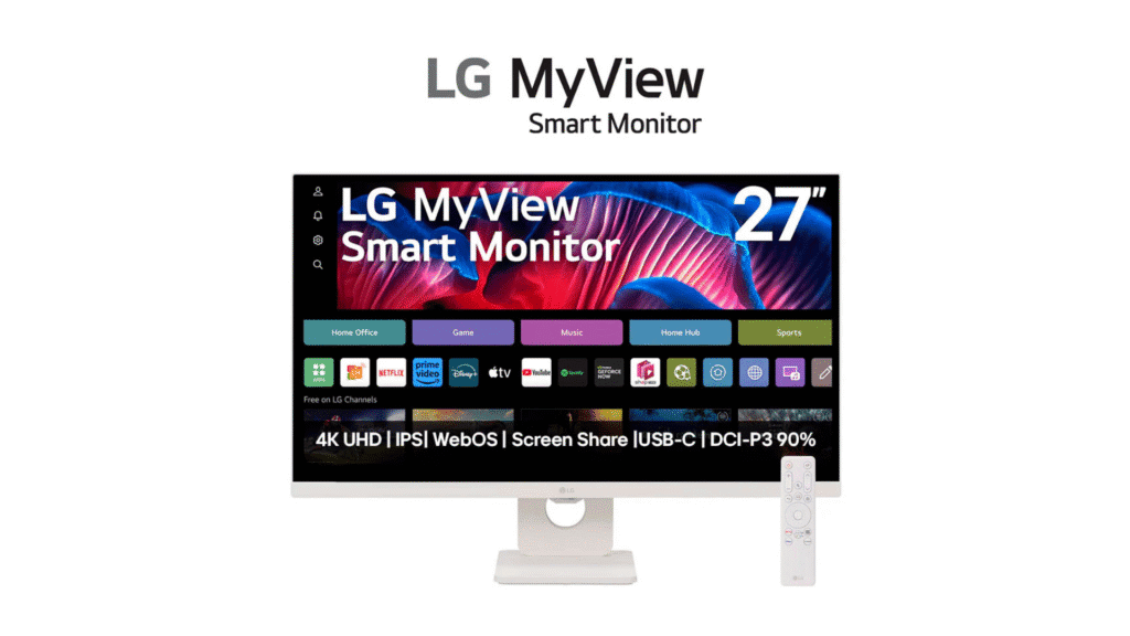 LG bringt neue Profi- und Gaming-Monitore mit bis zu 6K-Auflösung auf den Markt Monitor LG MyView Smart 27SR73U-W