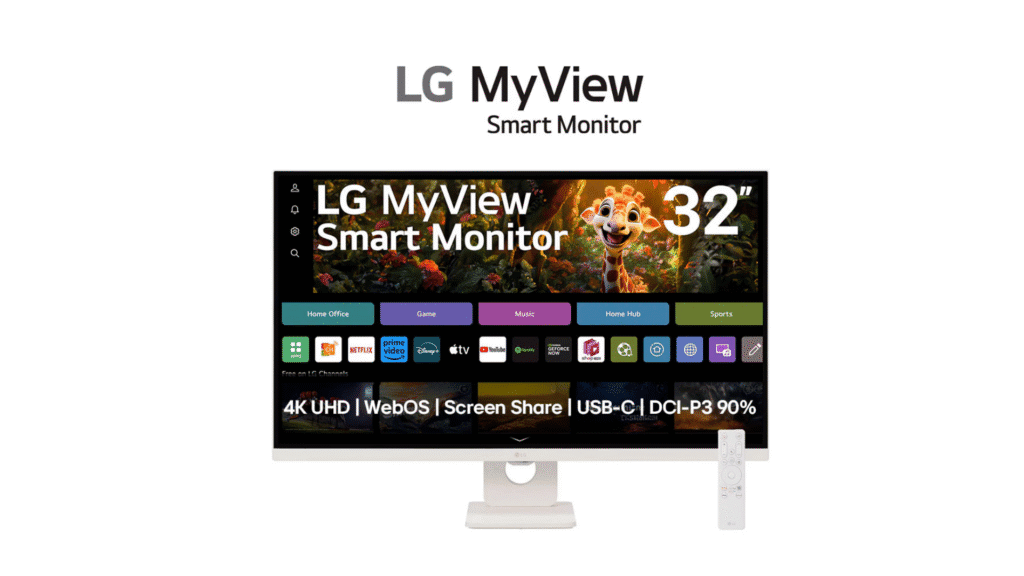 LG bringt neue Profi- und Gaming-Monitore mit bis zu 6K-Auflösung auf den Markt Monitor LG MyView Smart 32SR73U-W