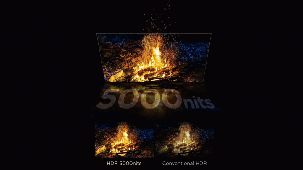 Veja as vantagens da smart tv tcl premium 4k qd-mini led c8k Detalhes de brilho da c8k da tcl