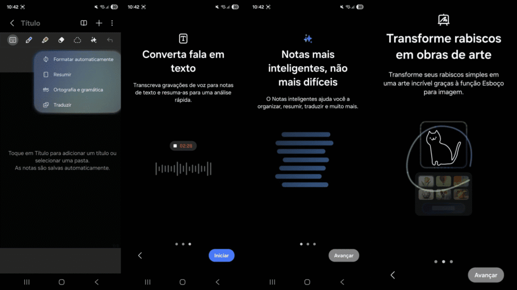 Review: galaxy z flip7 tem telas maiores, mais bateria e muita ia Notas inteligentes do galaxy z flip7