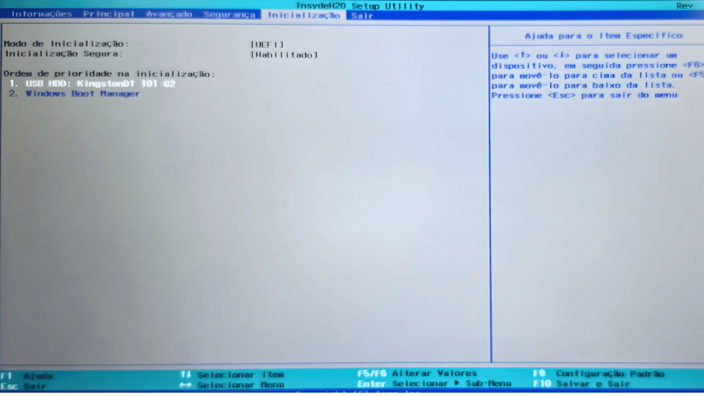 Como instalar o windows 11 com pen drive Bios do notebook acer
