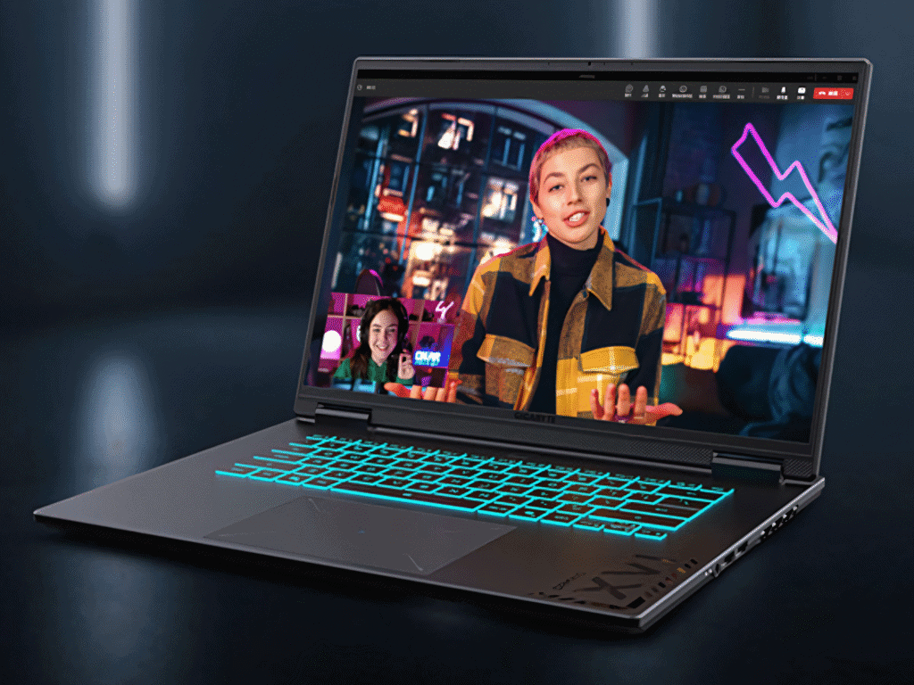 Notebook gigabyte a16 chega com rtx 5060 no brasil Webcam do gigabyte a16