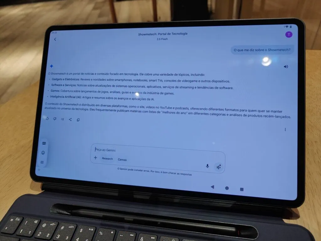 Review: tablet vaio tl12 mira na experiência pura do android Gemini do google no tablet tl12 da vaio