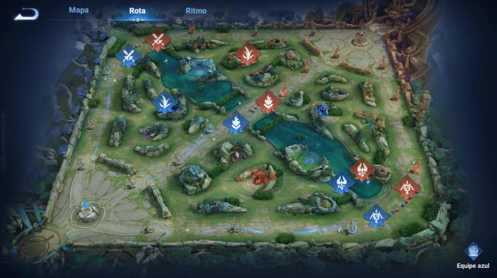 Mapa de honor of kings / fonte: honor of kings
