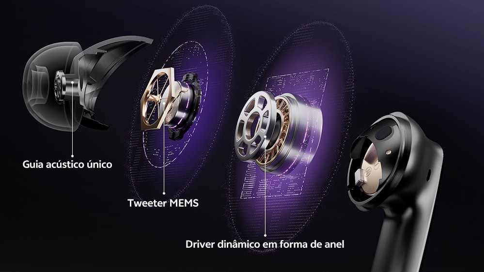 Qcy melobuds n70 é um fone true wireless com áudio premium e anc Entenda a qualidade de áudio do qcy melobuds n70 / imagem: qcy