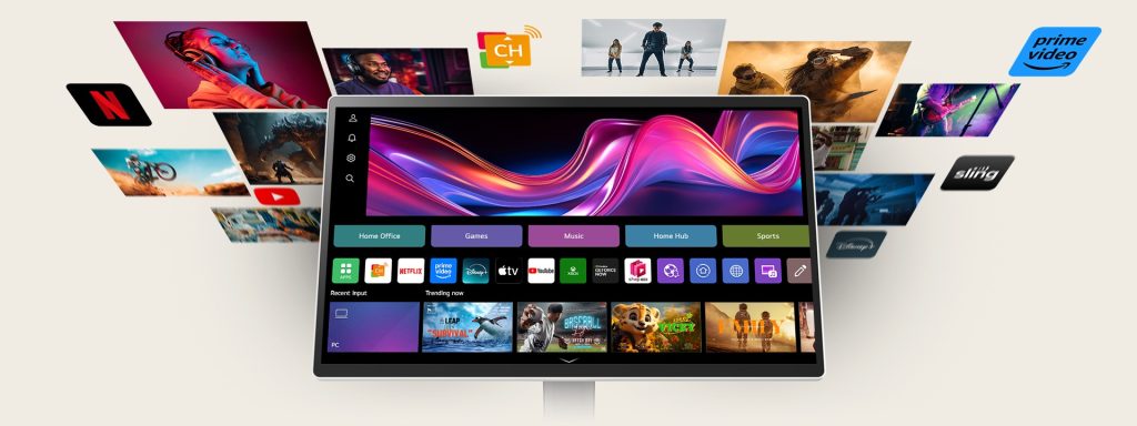 Smart tv com android e funcionalidades de streaming, entretenimento e jogos.