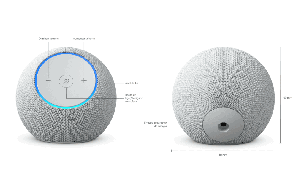 Detalhes técnicos do echo dot max