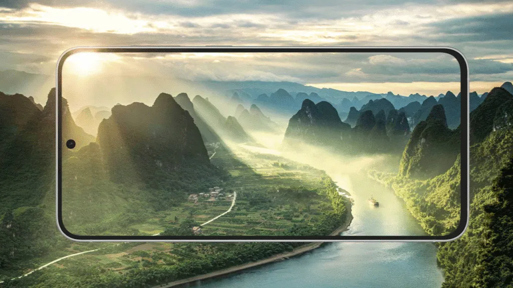 Samsung lança galaxy s25 fe com carregamento aprimorado e android 16 Tela do galaxy s25 fe