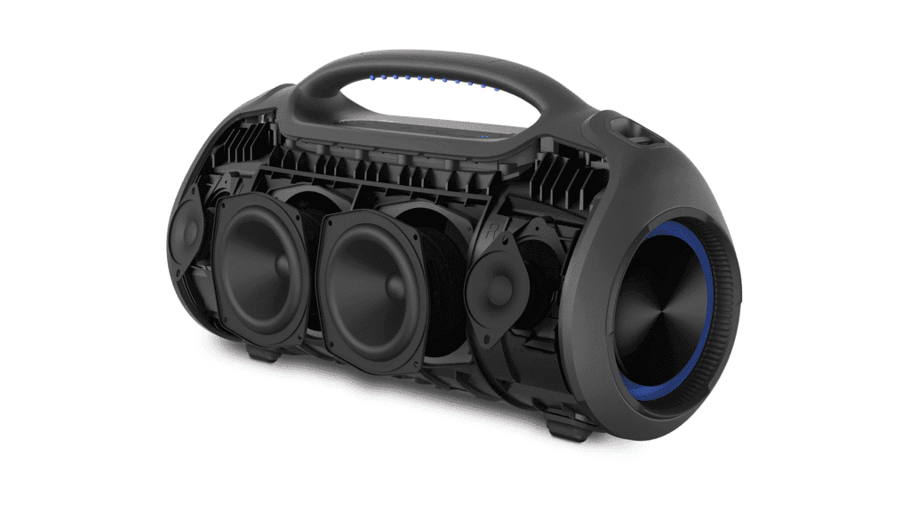 Review: The Philips Boombox Boombeat is a powerful and portable speaker. Philips Boombeat Woofers and Tweeters Details