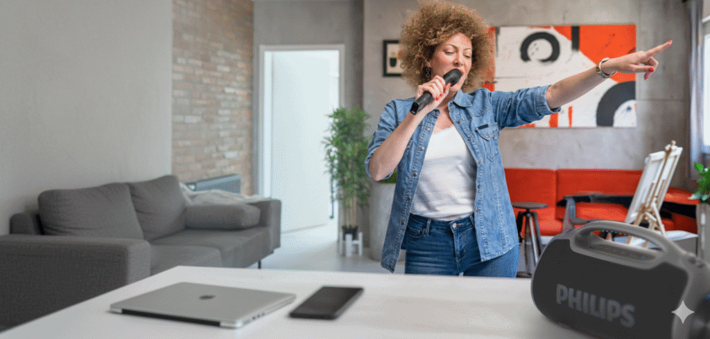 Review: The Philips Boombox Boombeat is a powerful and portable speaker. Philips Boombeat Karaoke Mode