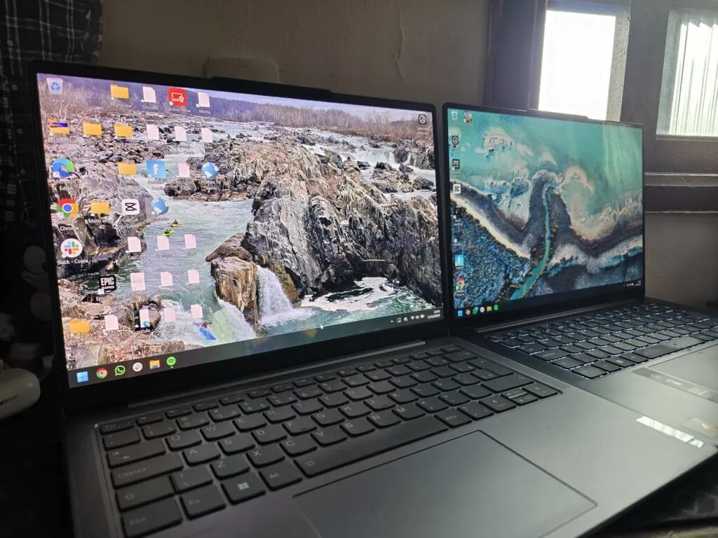 Comparativo: notebook lenovo yoga slim 7x (com snapdragon) vs yoga slim 7i (com intel) Lenovo yoga slim 7i e yoga slim 7x