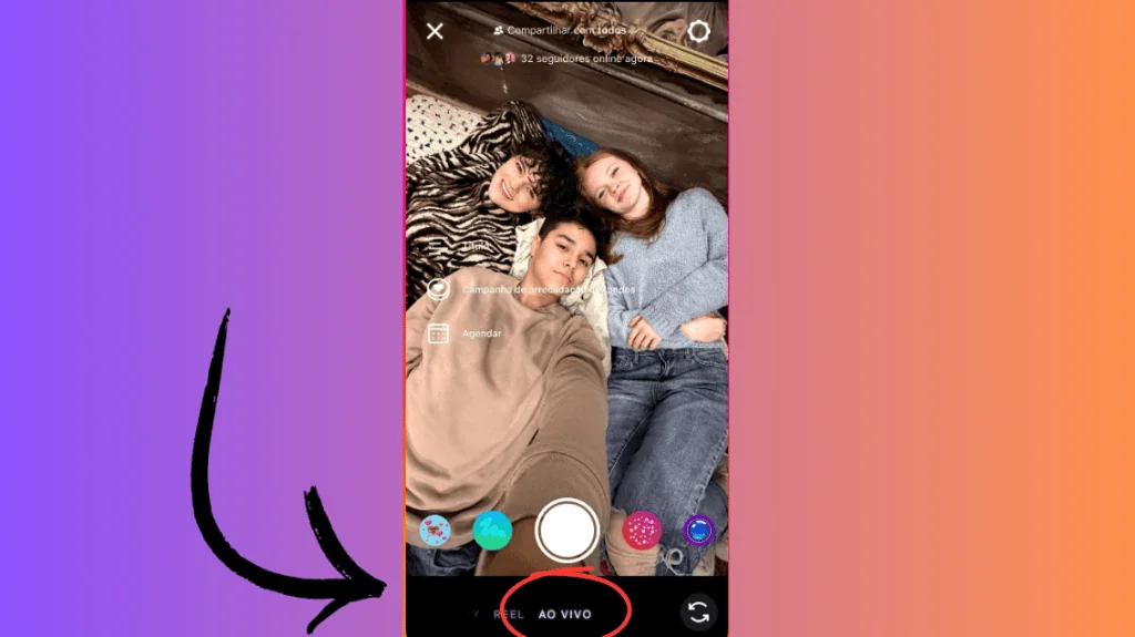 14 dicas para ganhar seguidores no instagram Como fazer lives no instagram / reprodução: internet