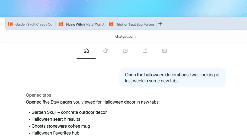 Openai lança chatgpt atlas, novo navegador web Chatgpt atlas