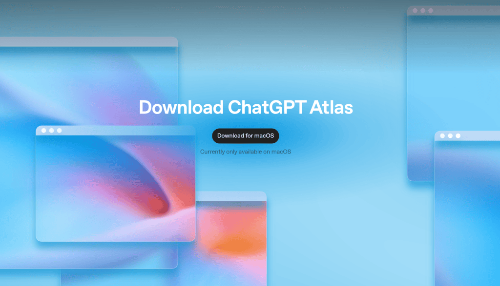 Openai lança chatgpt atlas, novo navegador web Chatgpt atlas