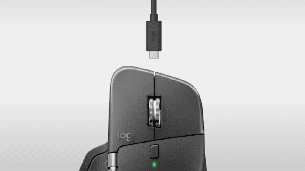 Logitech lança mouse mx master 4 no brasil Cabo de carregamento do mx master 4