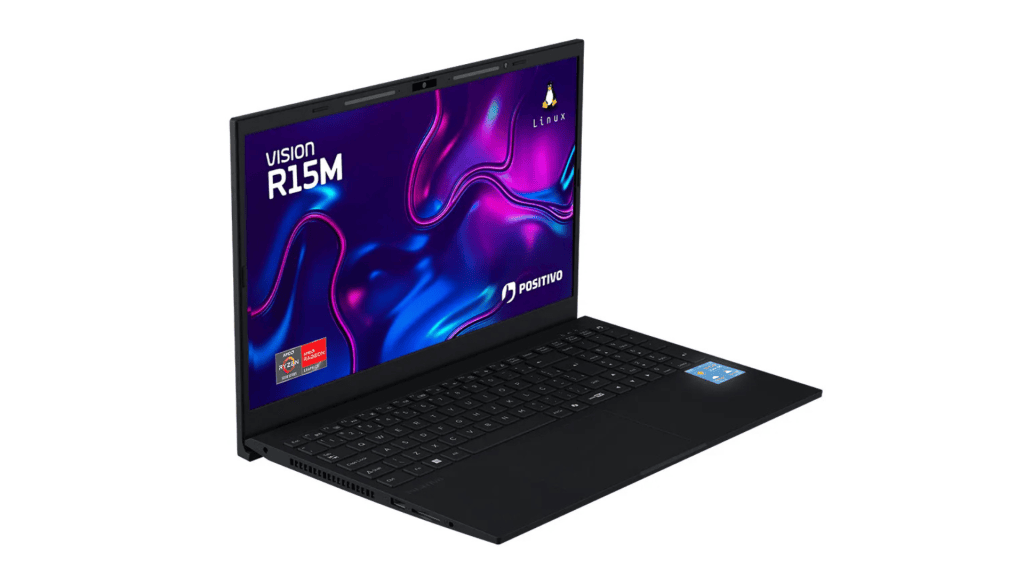 Notebooks positivo vision r15m, c15m e i15m têm tela interativa no teclado. Conheça Tela do vision r15m da positivo