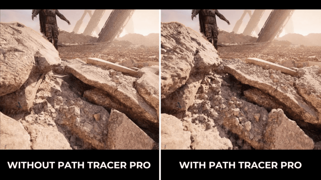 Path tracing das série rtx 50 da nvidia