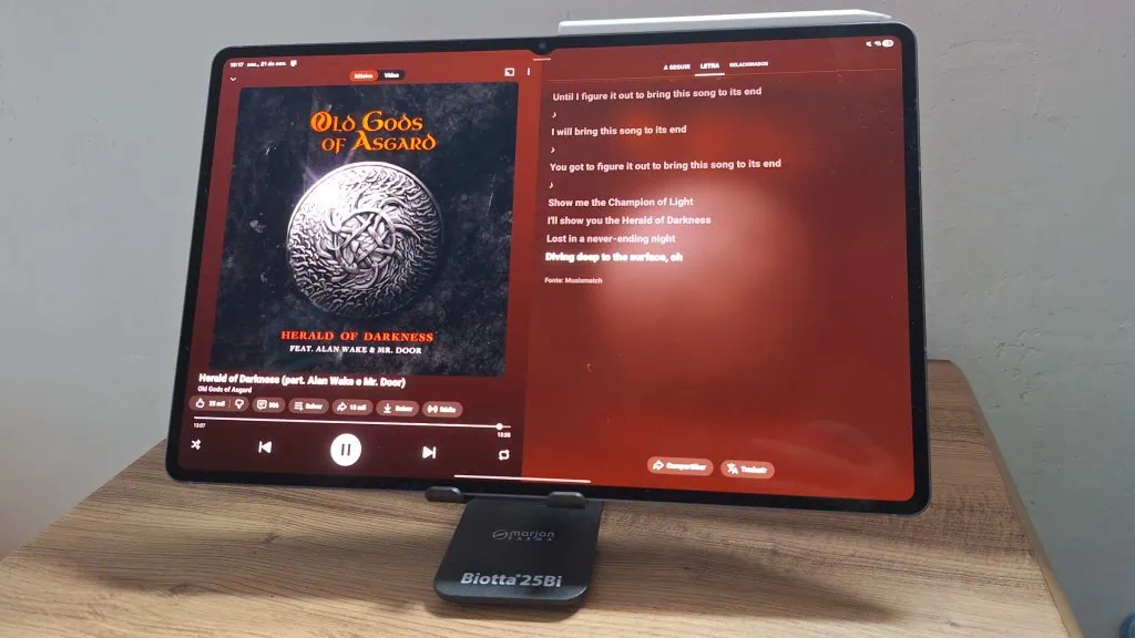Review: galaxy tab s11 ultra pode substituir um notebook? Tela do galaxy tab s11 ultra